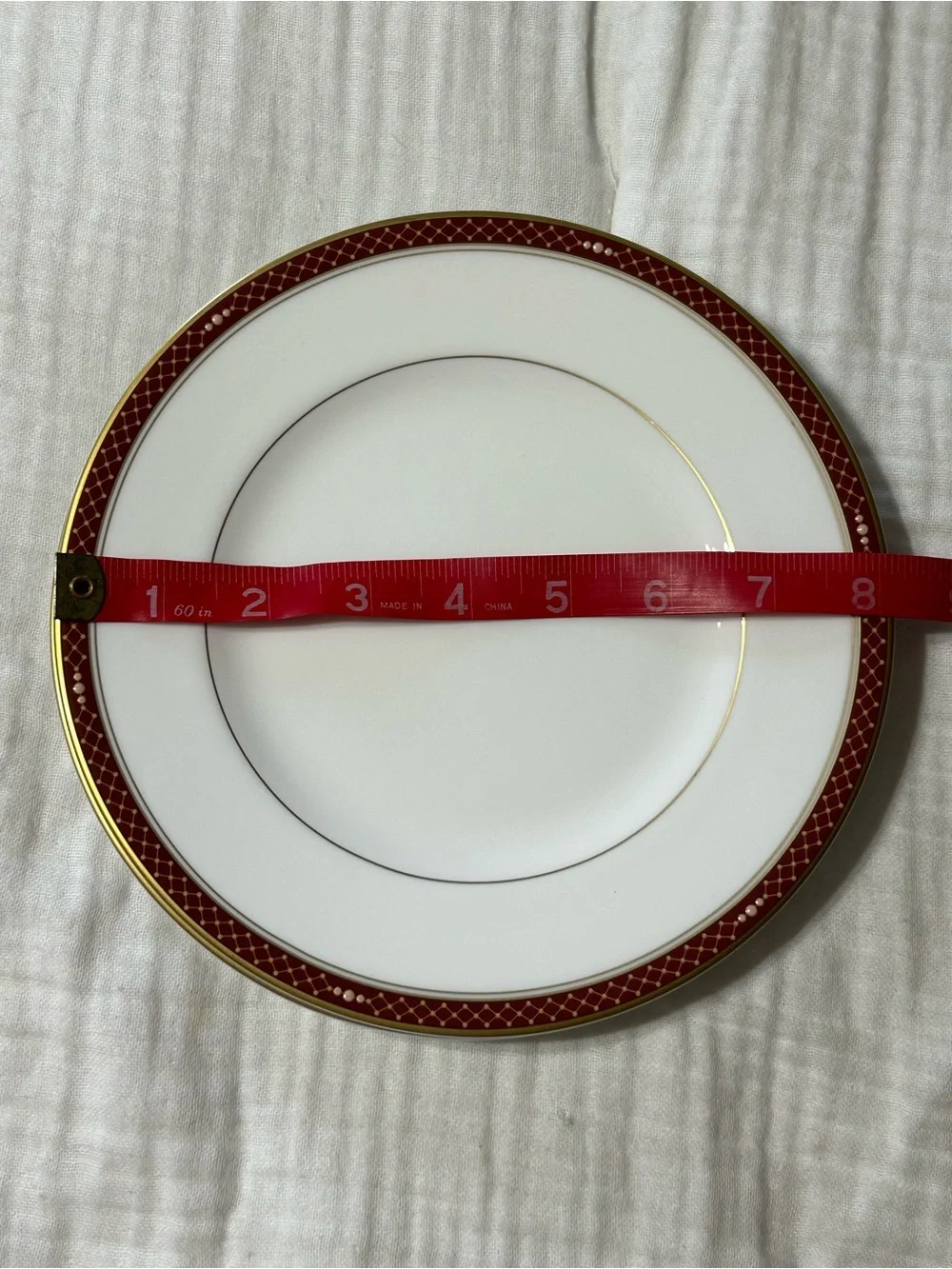 WATERFORD CHINA Trapani set of 4 salad dessert plates 8” New